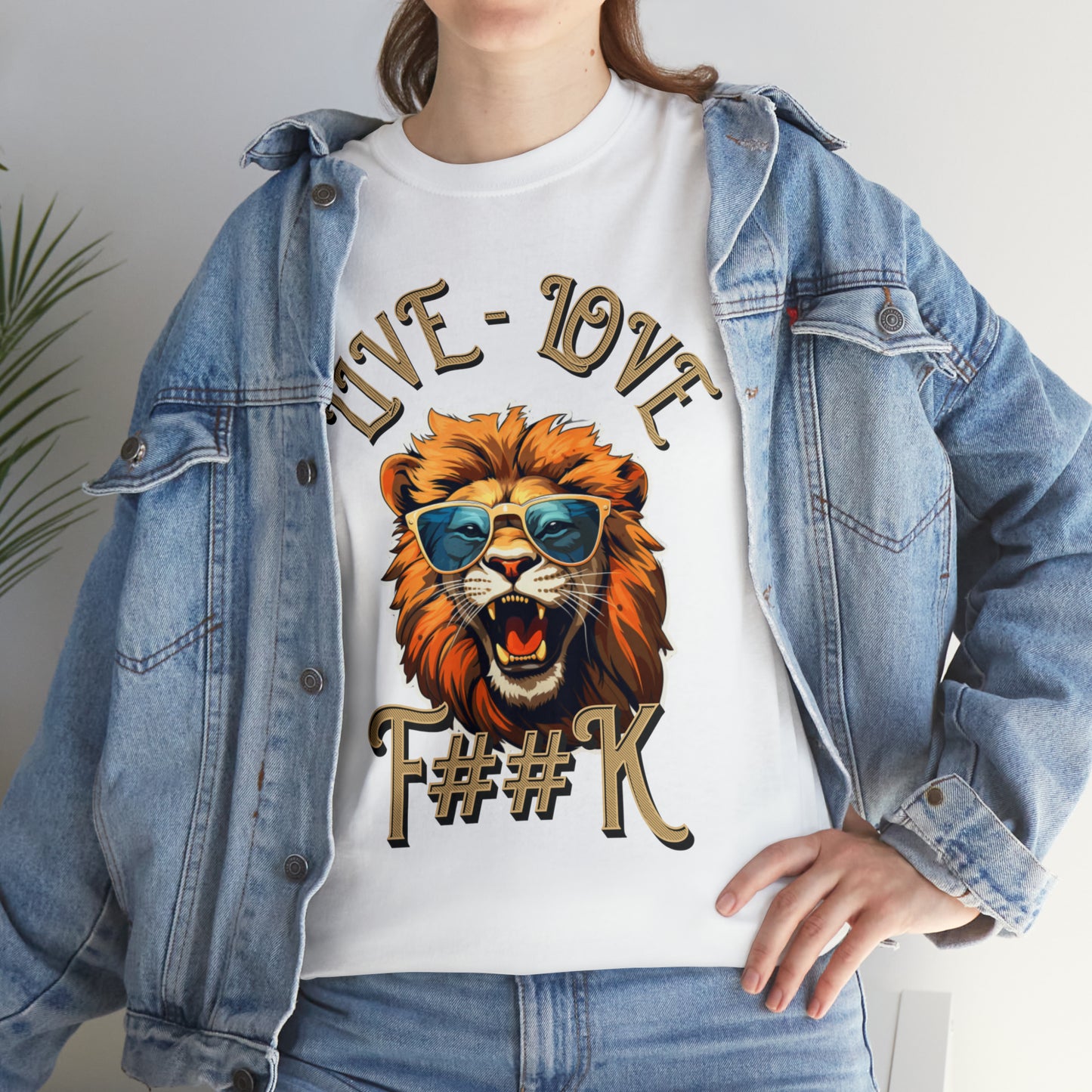 Unisex Lion Heavy Cotton Tee