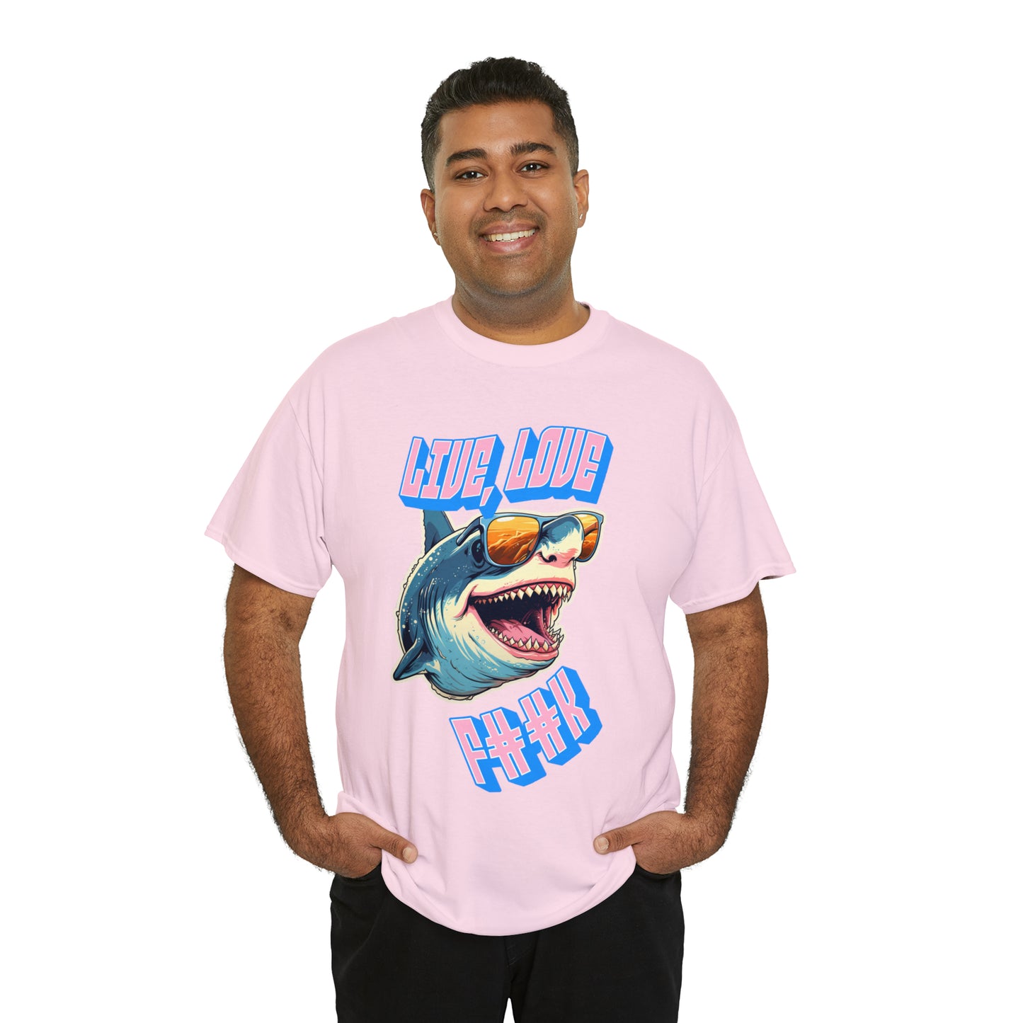 Unisex shark Heavy Cotton Tee