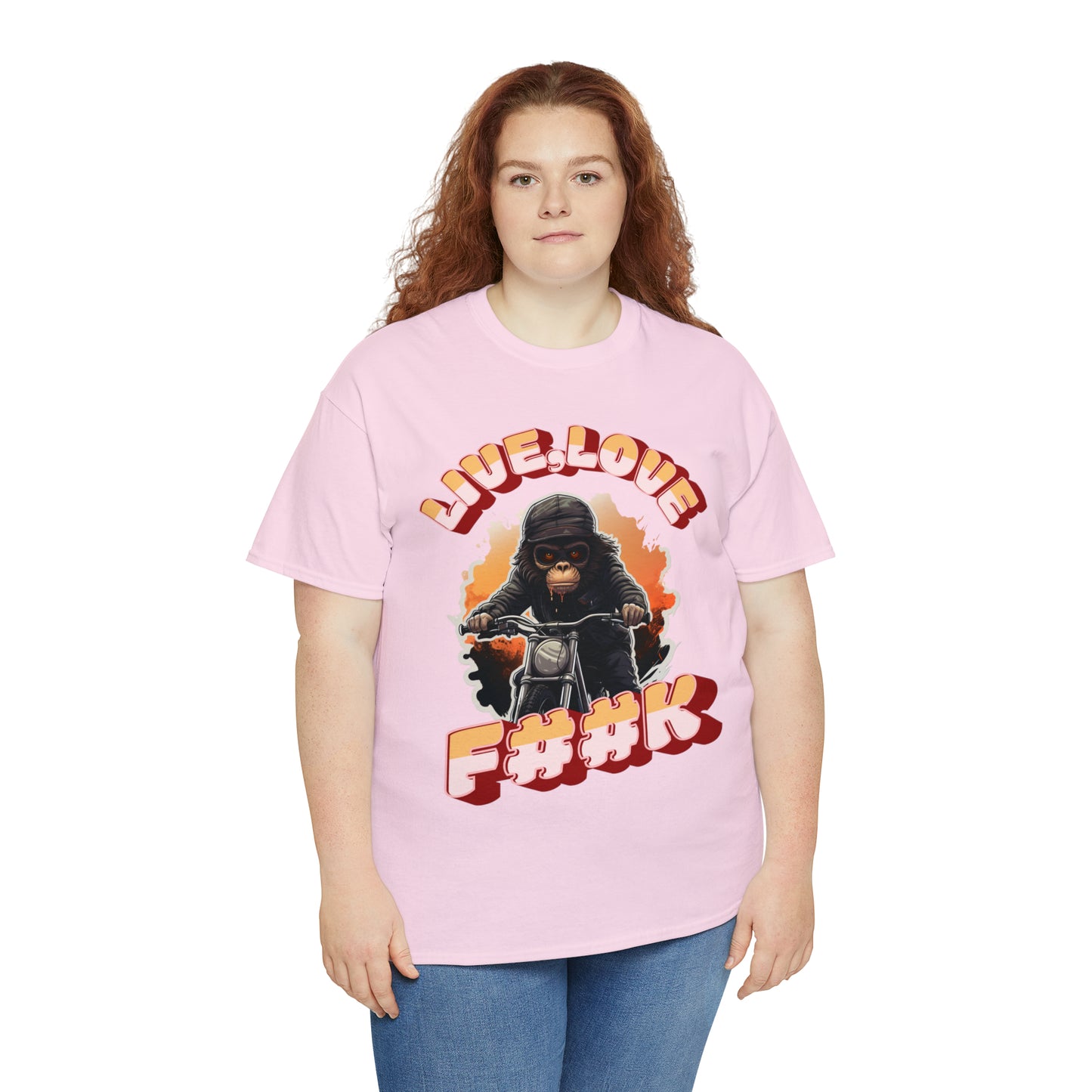 Unisex happy monkey collection Heavy Cotton Tee