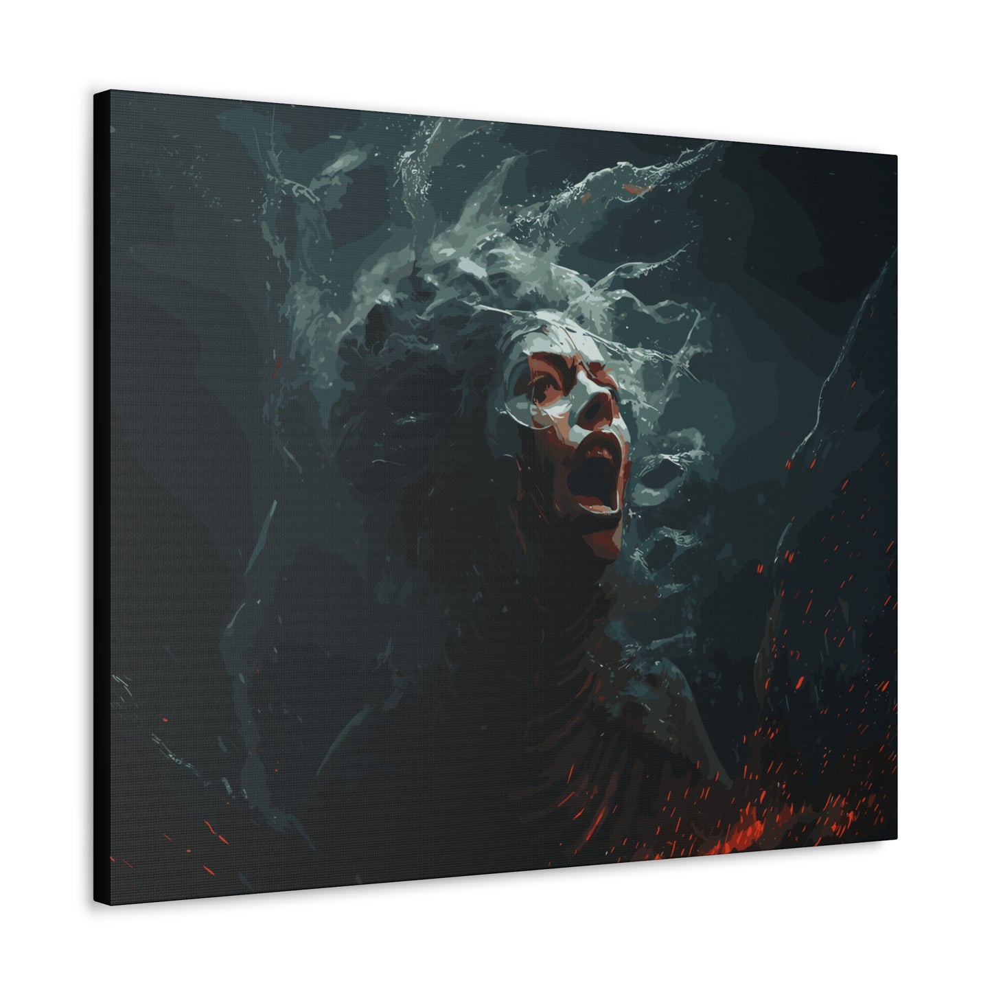 Siren Screams , Canvas Wrap