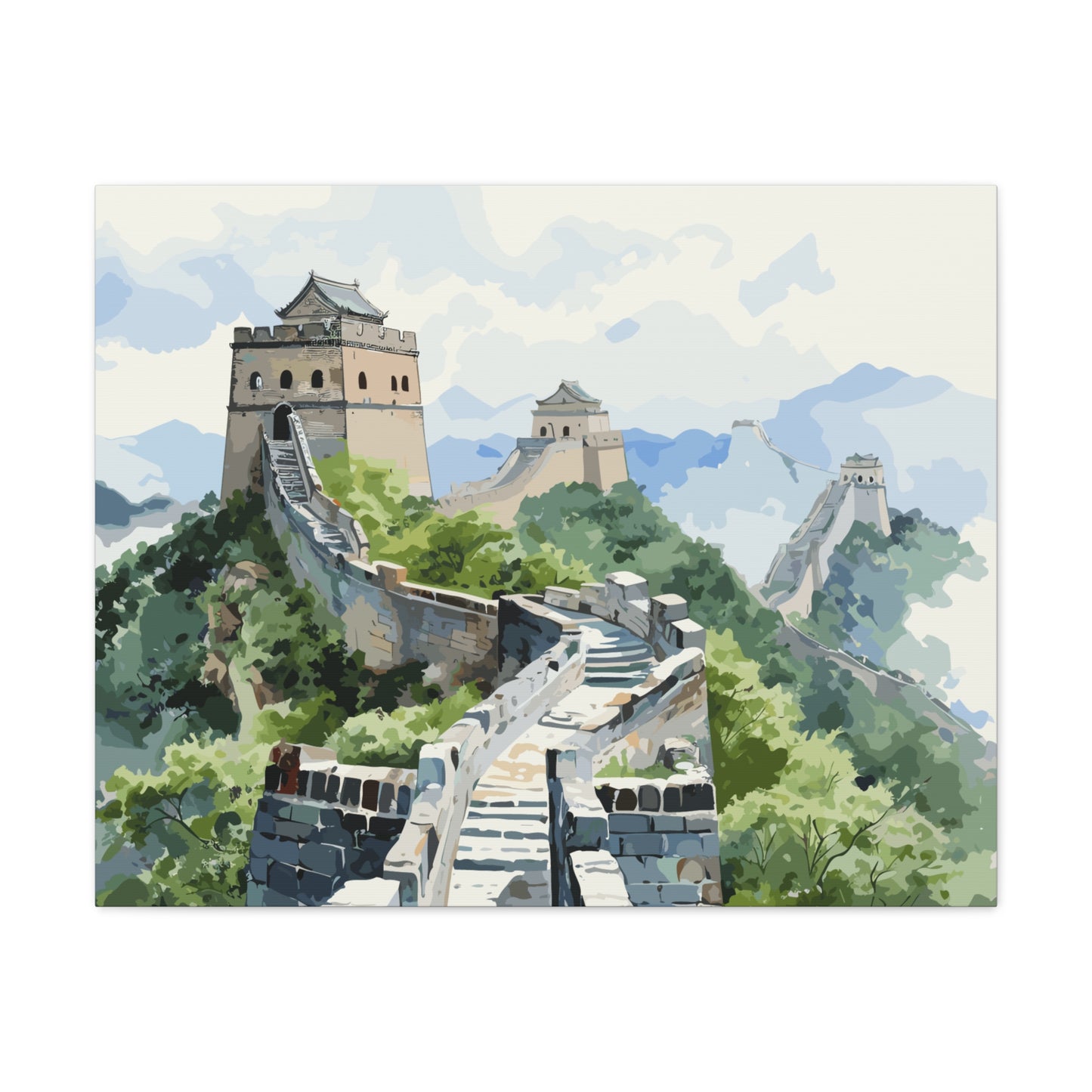 Great Wall Of China, canvas wrap