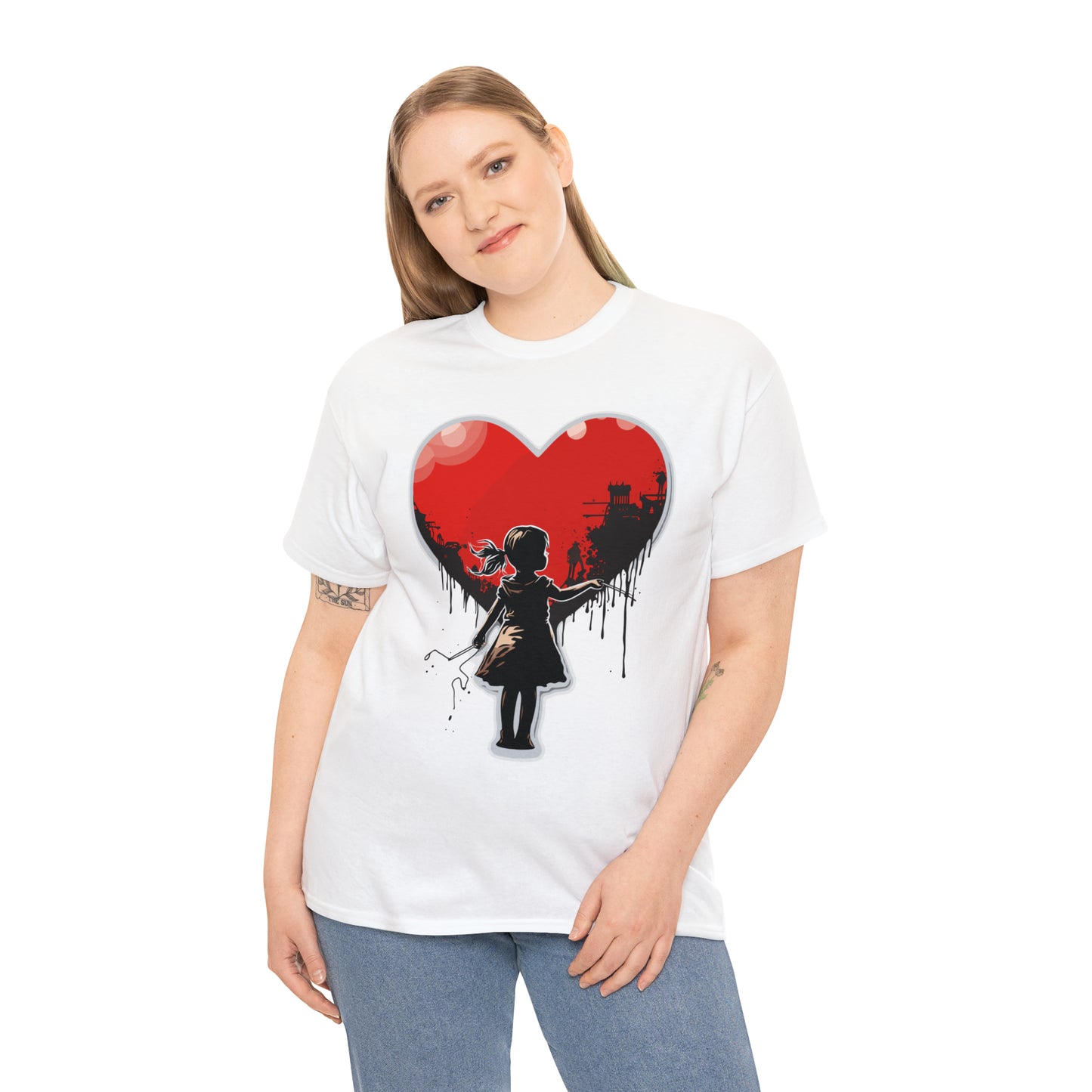 Unisex Love not war collection Heavy Cotton Tee