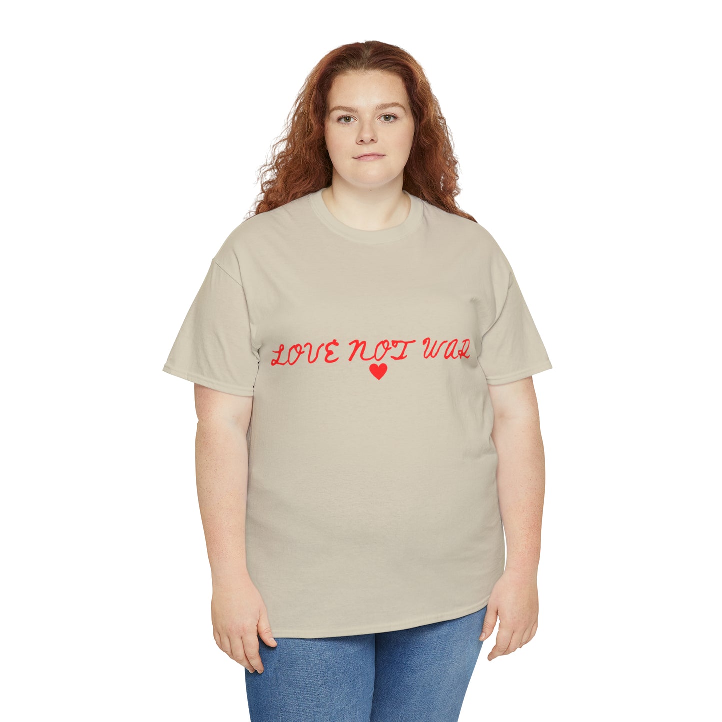 Unisex Love not war collection Heavy Cotton Tee