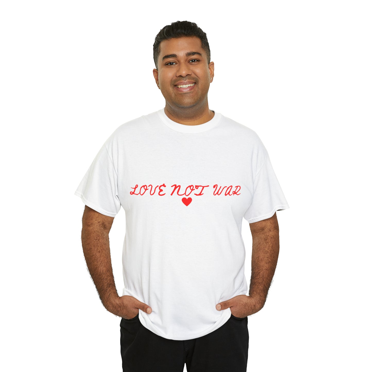 Unisex Love not war collection Heavy Cotton Tee