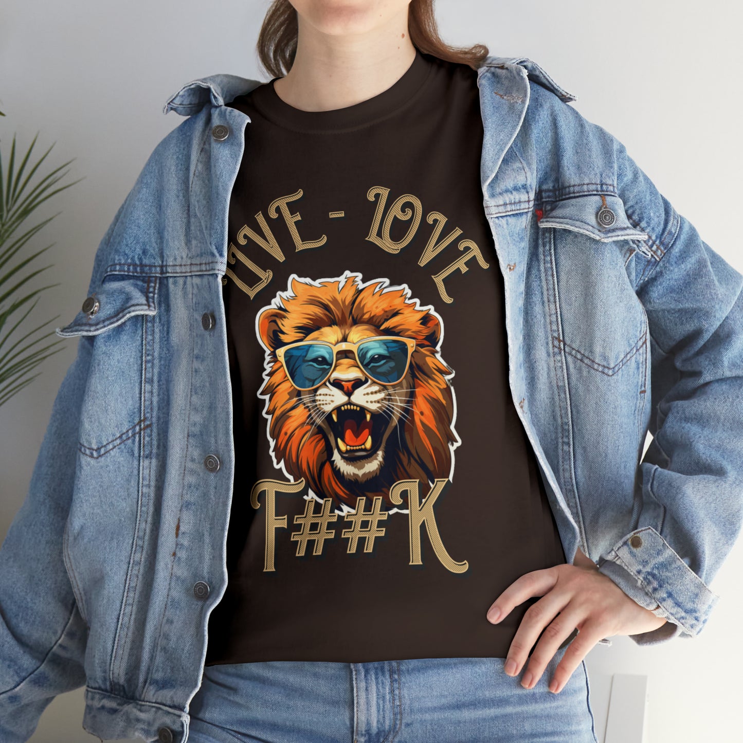 Unisex Lion Heavy Cotton Tee