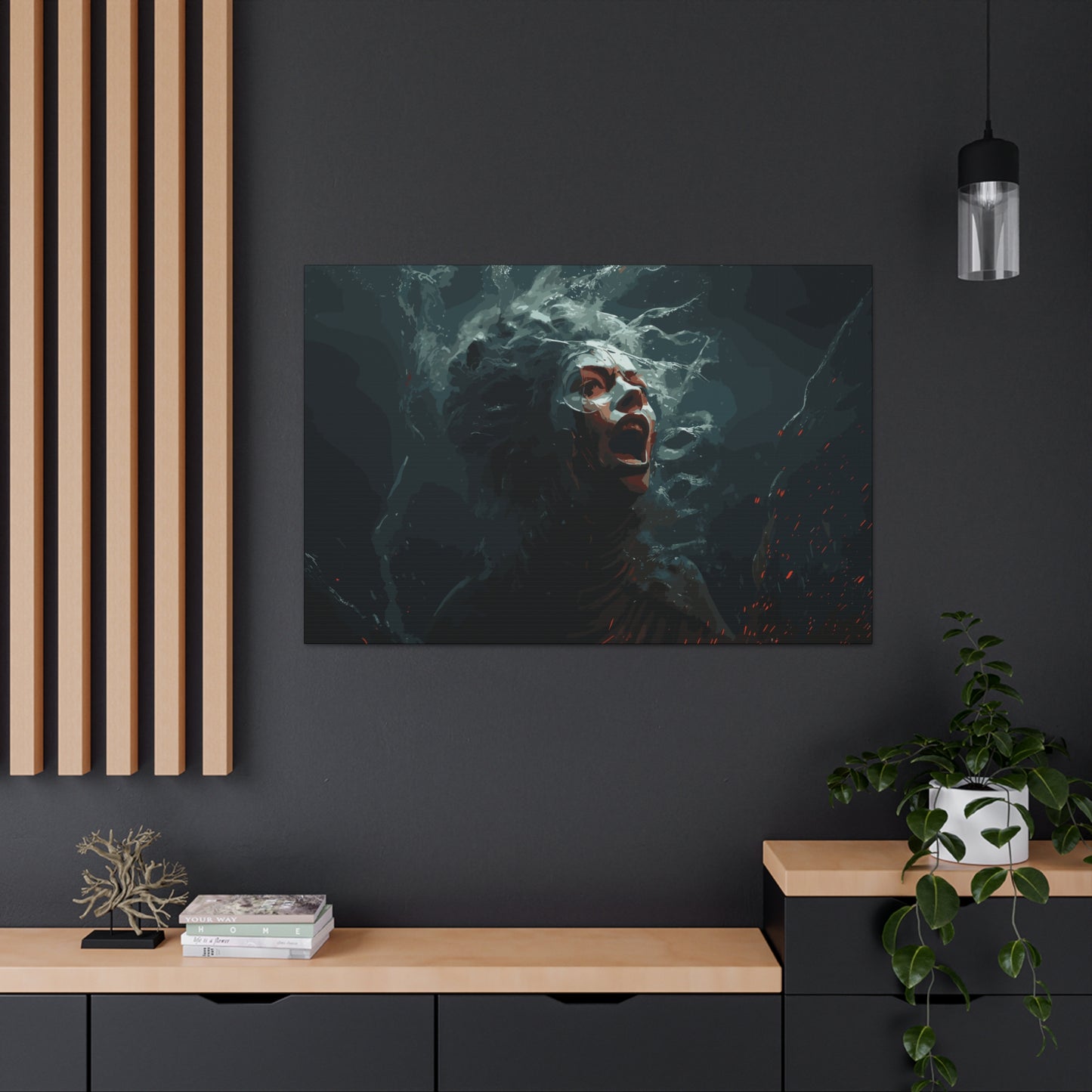 Siren Screams , Canvas Wrap