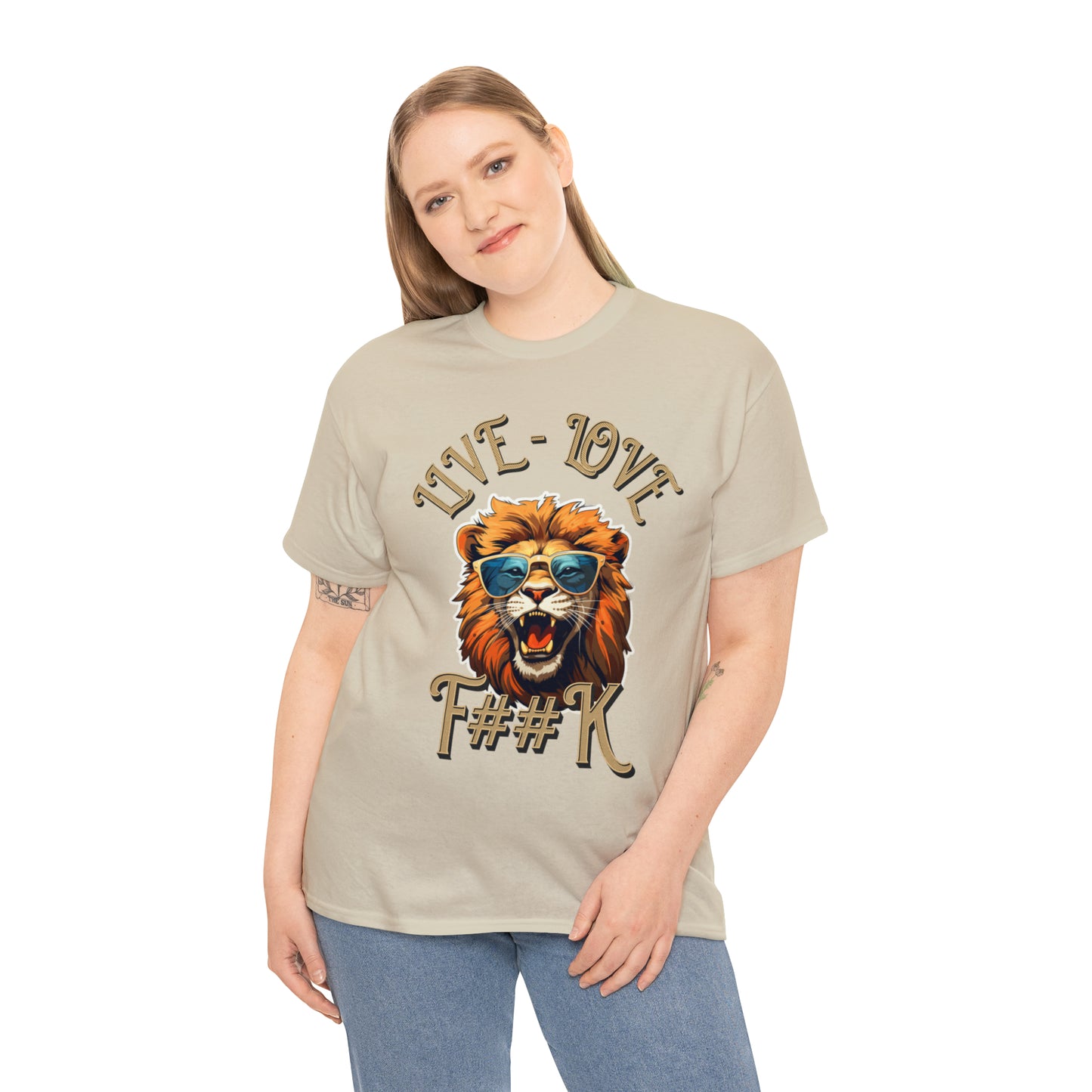 Unisex Lion Heavy Cotton Tee