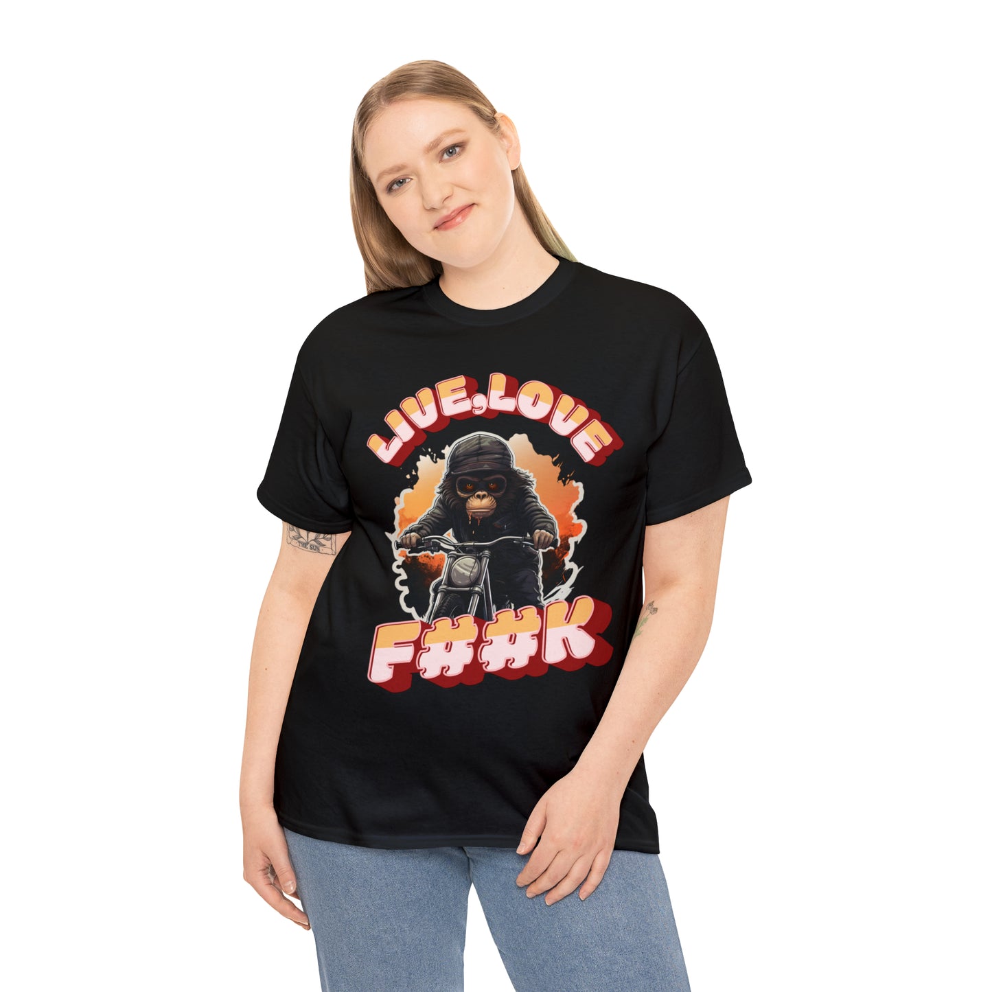 Unisex happy monkey collection Heavy Cotton Tee