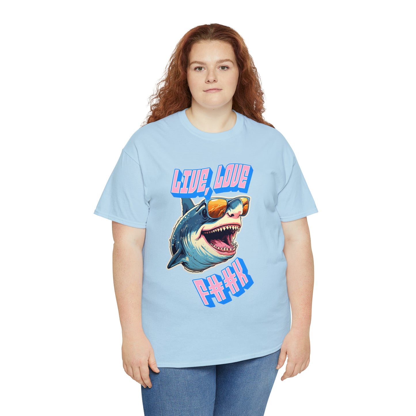 Unisex shark Heavy Cotton Tee