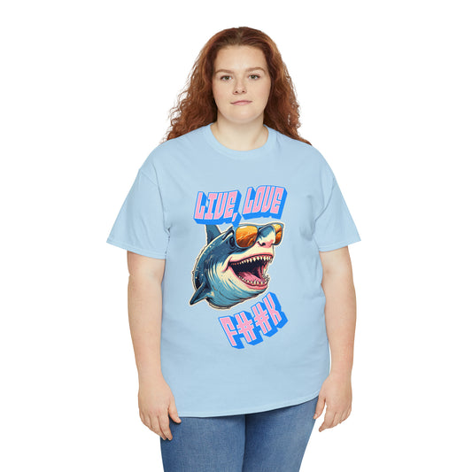 Unisex shark Heavy Cotton Tee