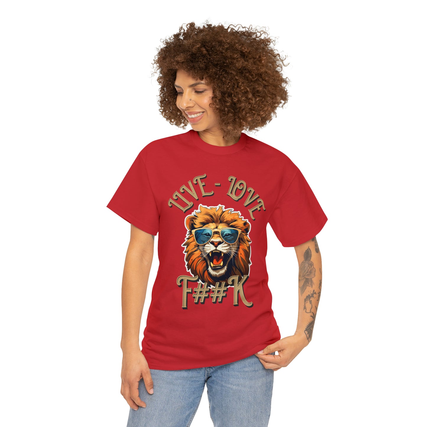 Unisex Lion Heavy Cotton Tee