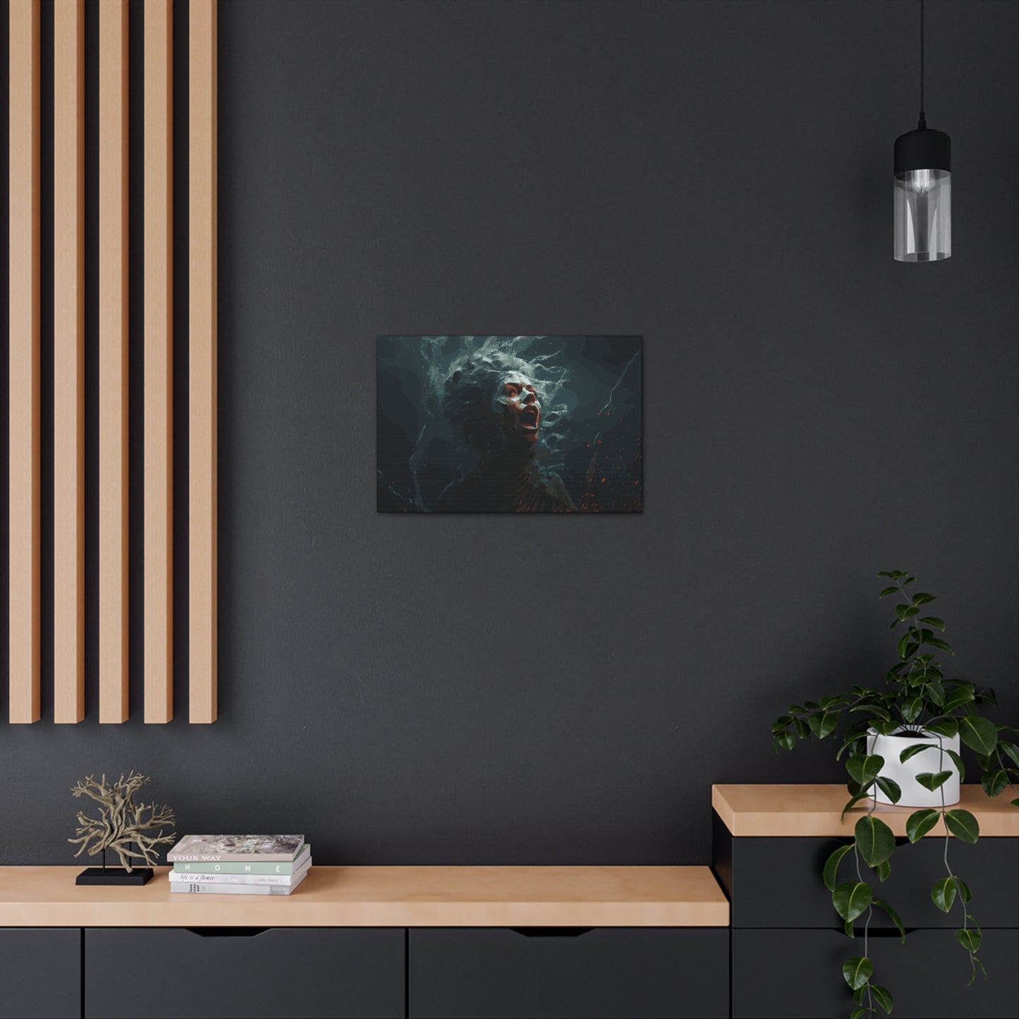 Siren Screams , Canvas Wrap