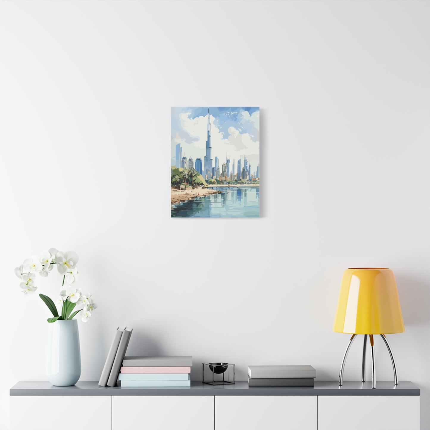 Dubai skyline,Matte Canvas, Stretched, 1.25"