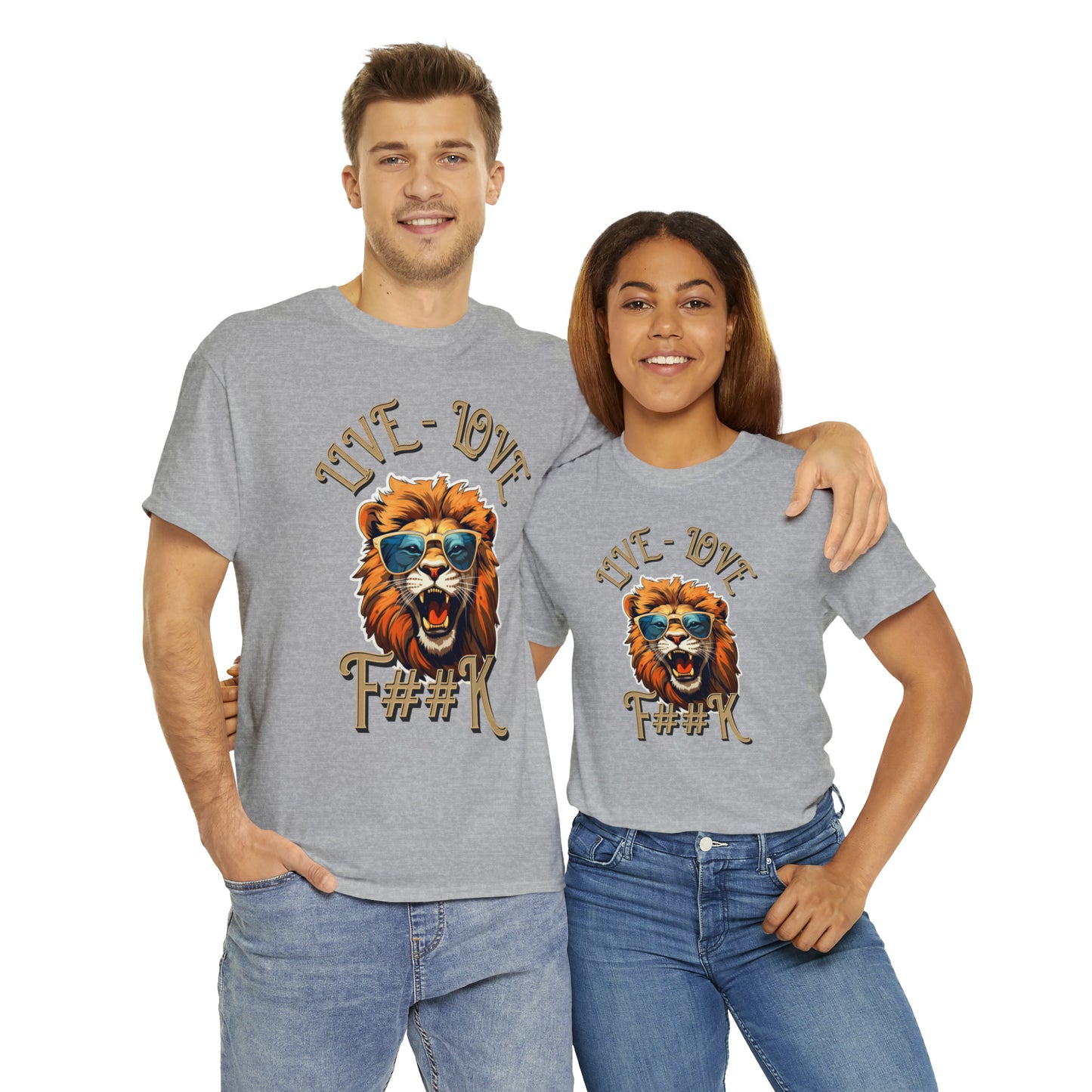 Unisex Lion Heavy Cotton Tee