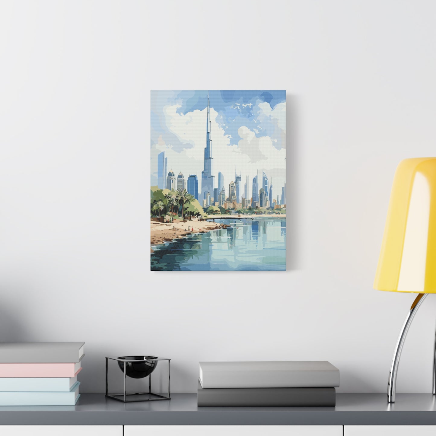 Dubai skyline,Matte Canvas, Stretched, 1.25"