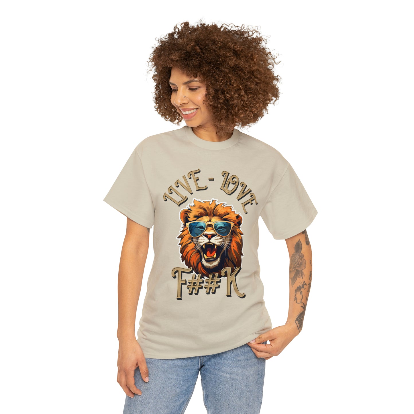 Unisex Lion Heavy Cotton Tee