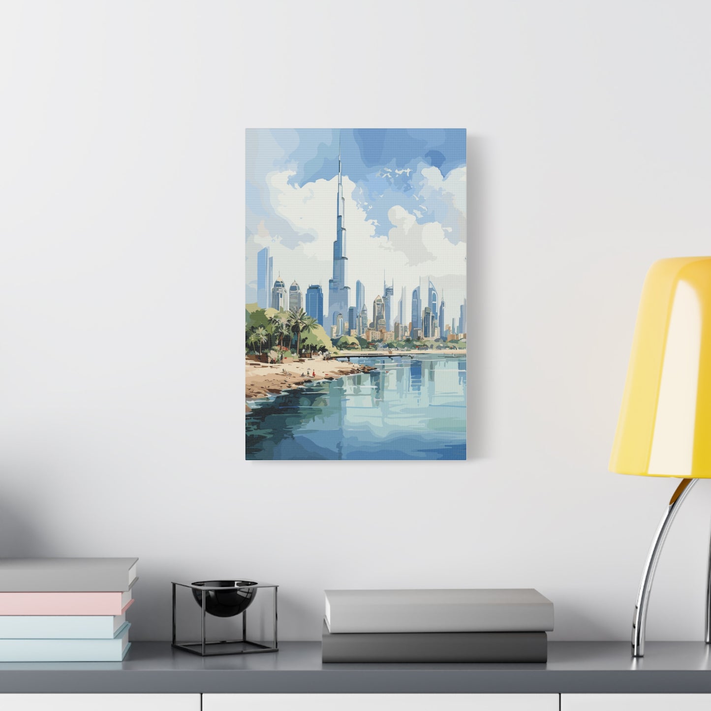 Dubai skyline,Matte Canvas, Stretched, 1.25"