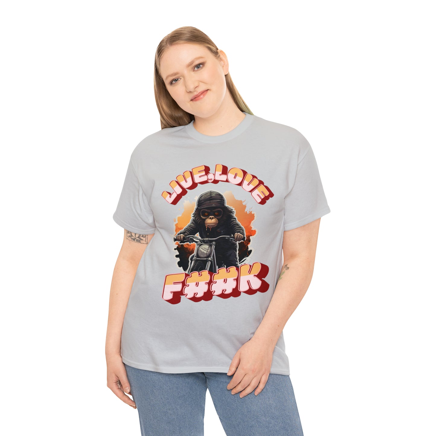 Unisex happy monkey collection Heavy Cotton Tee