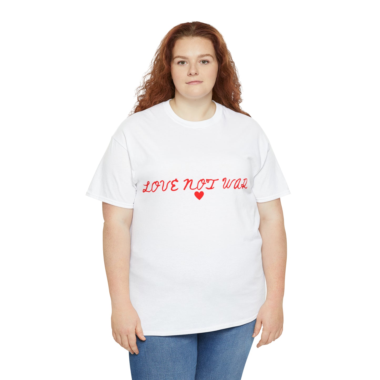 Unisex Love not war collection Heavy Cotton Tee