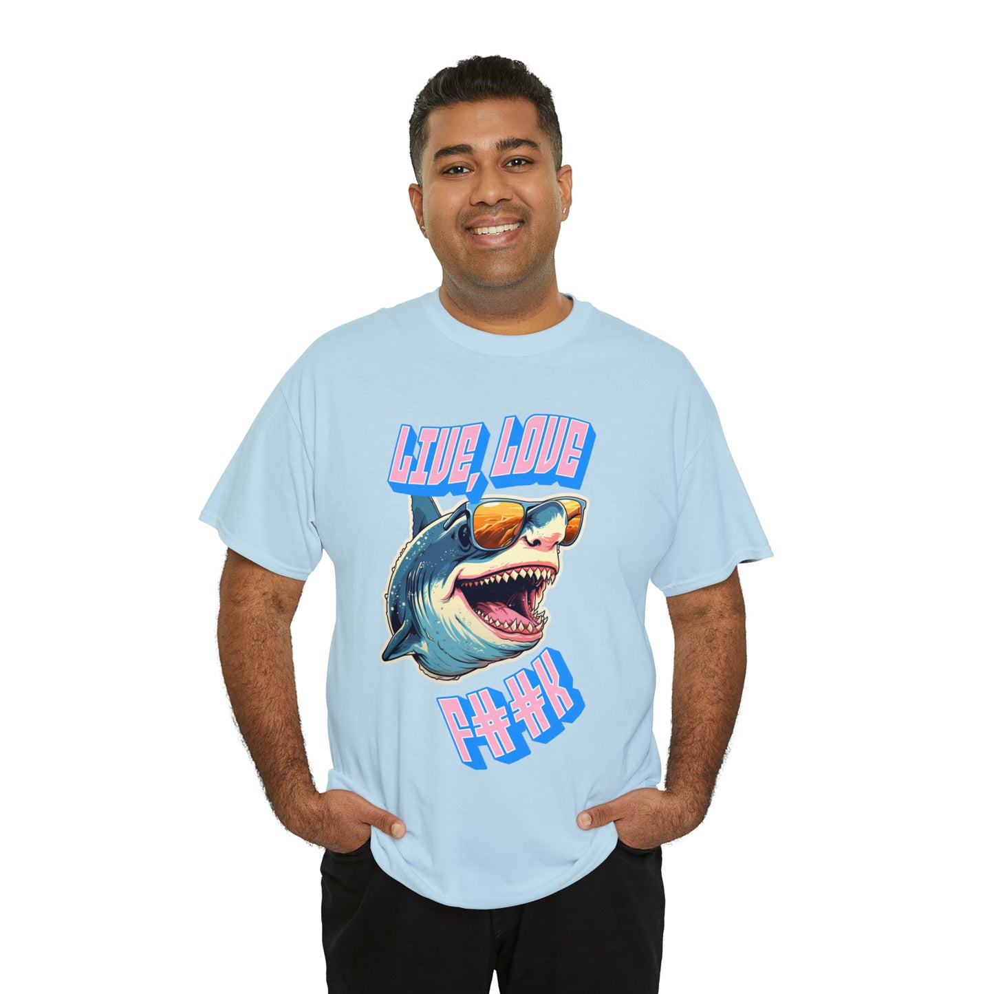 Unisex shark Heavy Cotton Tee