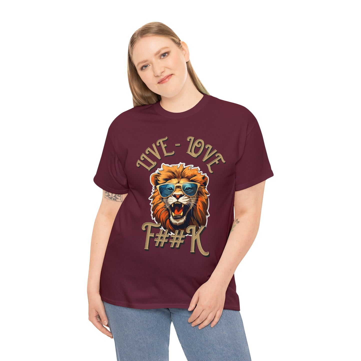 Unisex Lion Heavy Cotton Tee