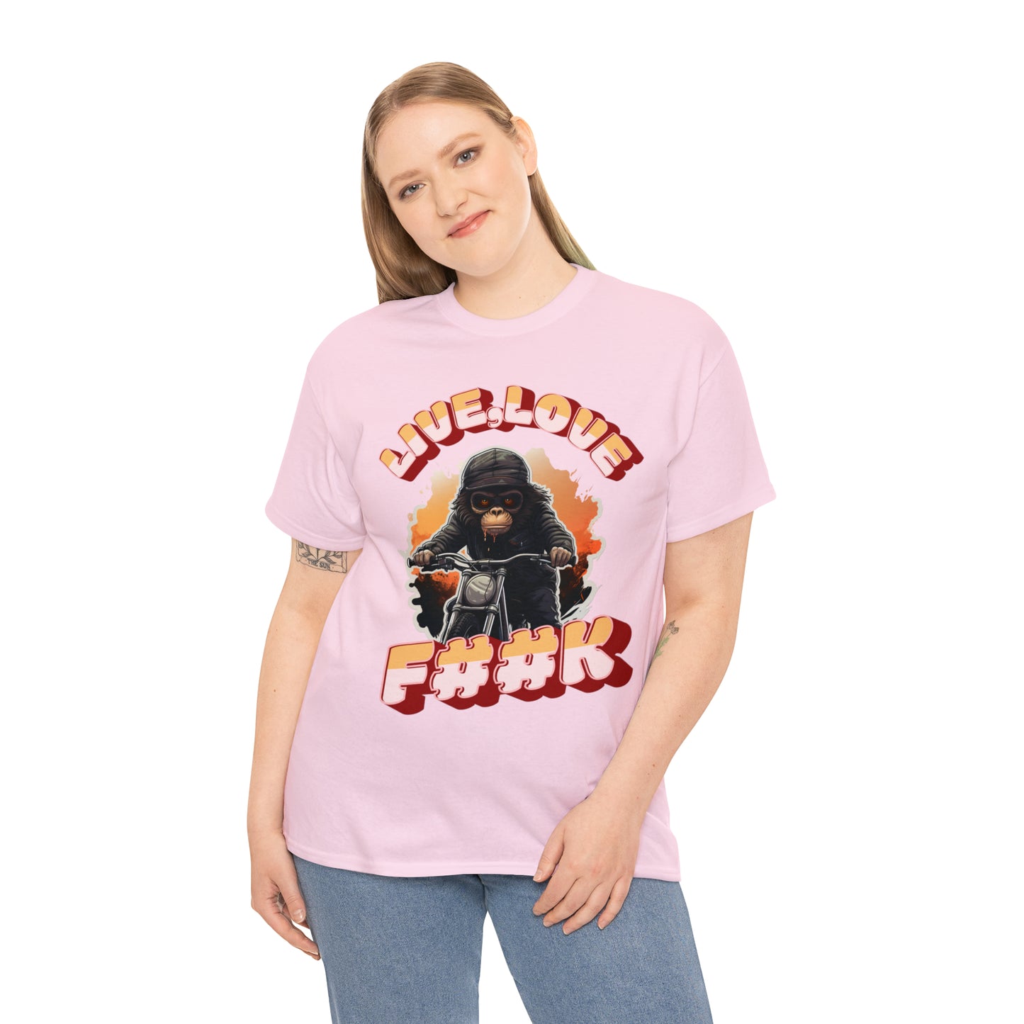 Unisex happy monkey collection Heavy Cotton Tee