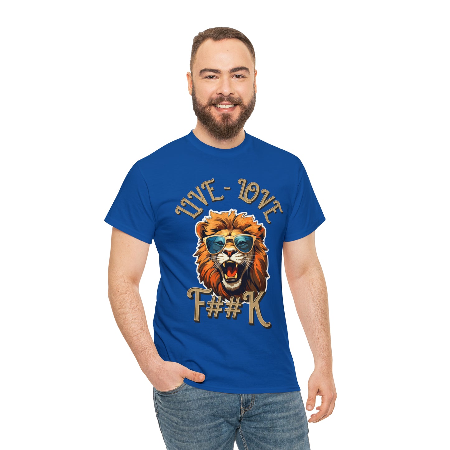 Unisex Lion Heavy Cotton Tee