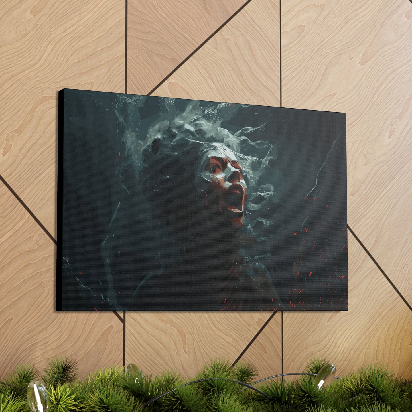 Siren Screams , Canvas Wrap