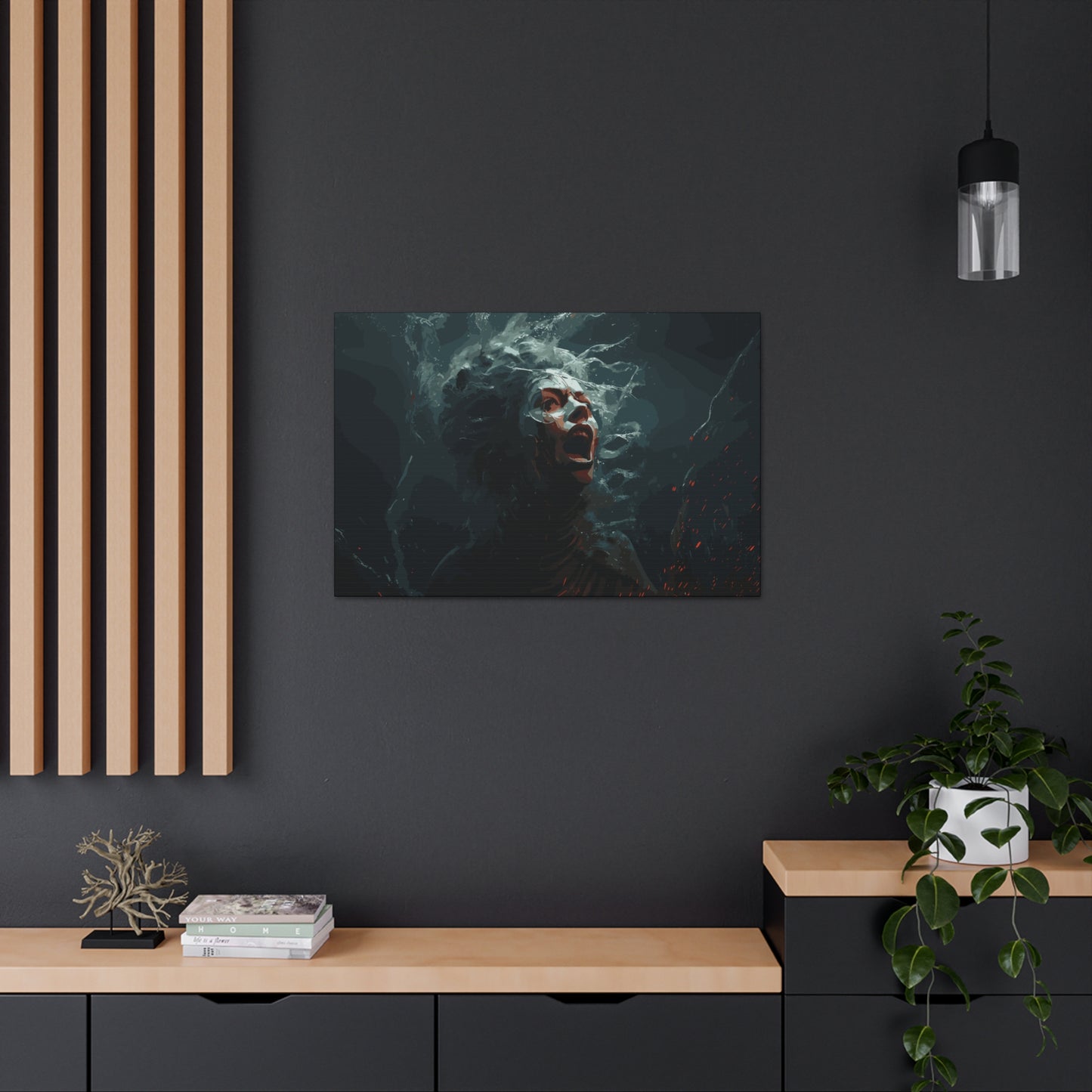 Siren Screams , Canvas Wrap