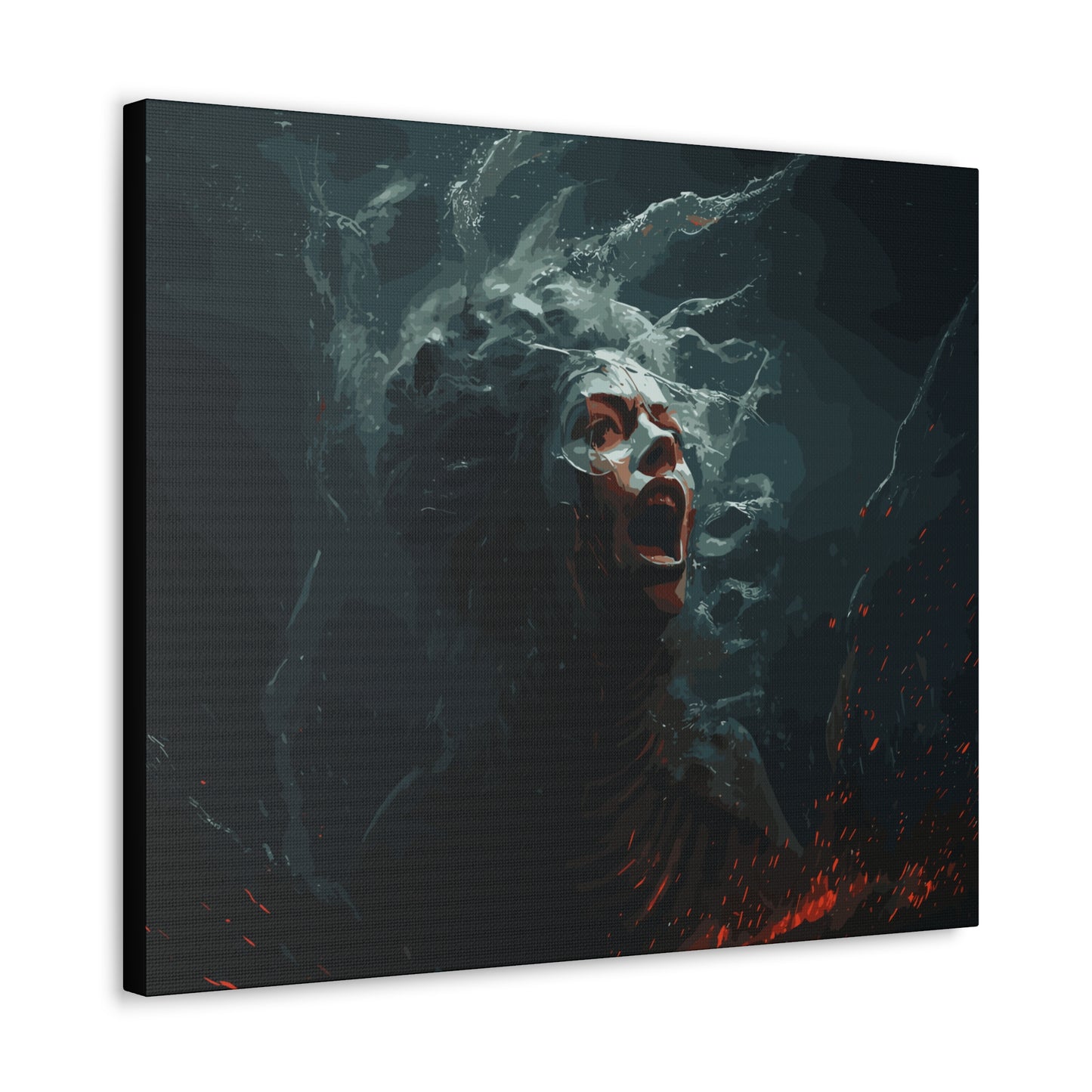 Siren Screams , Canvas Wrap