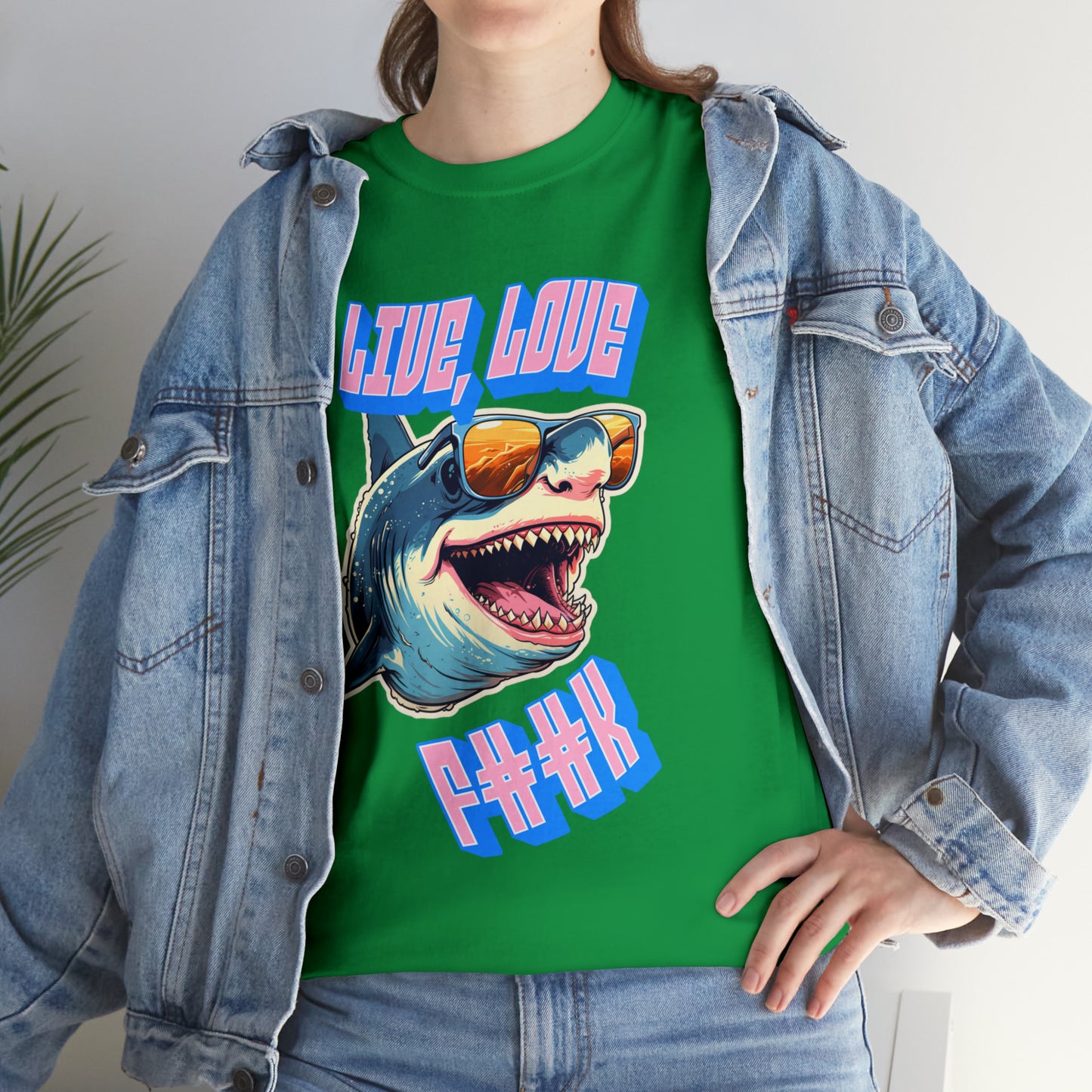 Unisex shark Heavy Cotton Tee