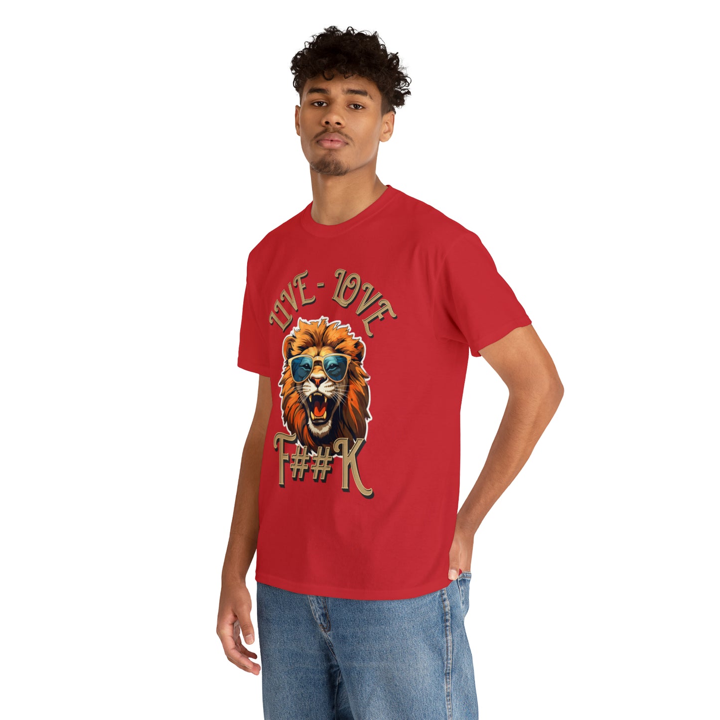 Unisex Lion Heavy Cotton Tee