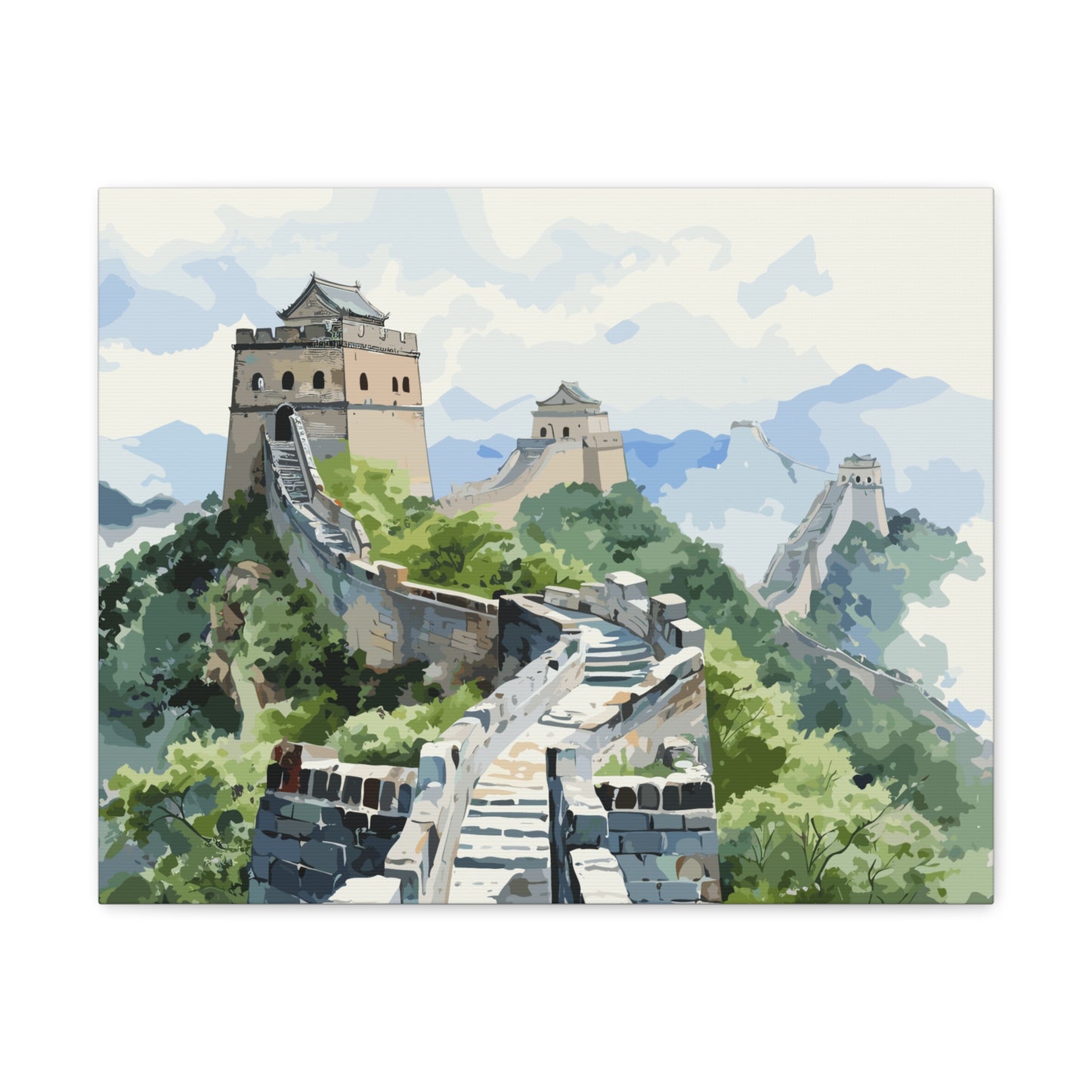 Great Wall Of China, canvas wrap