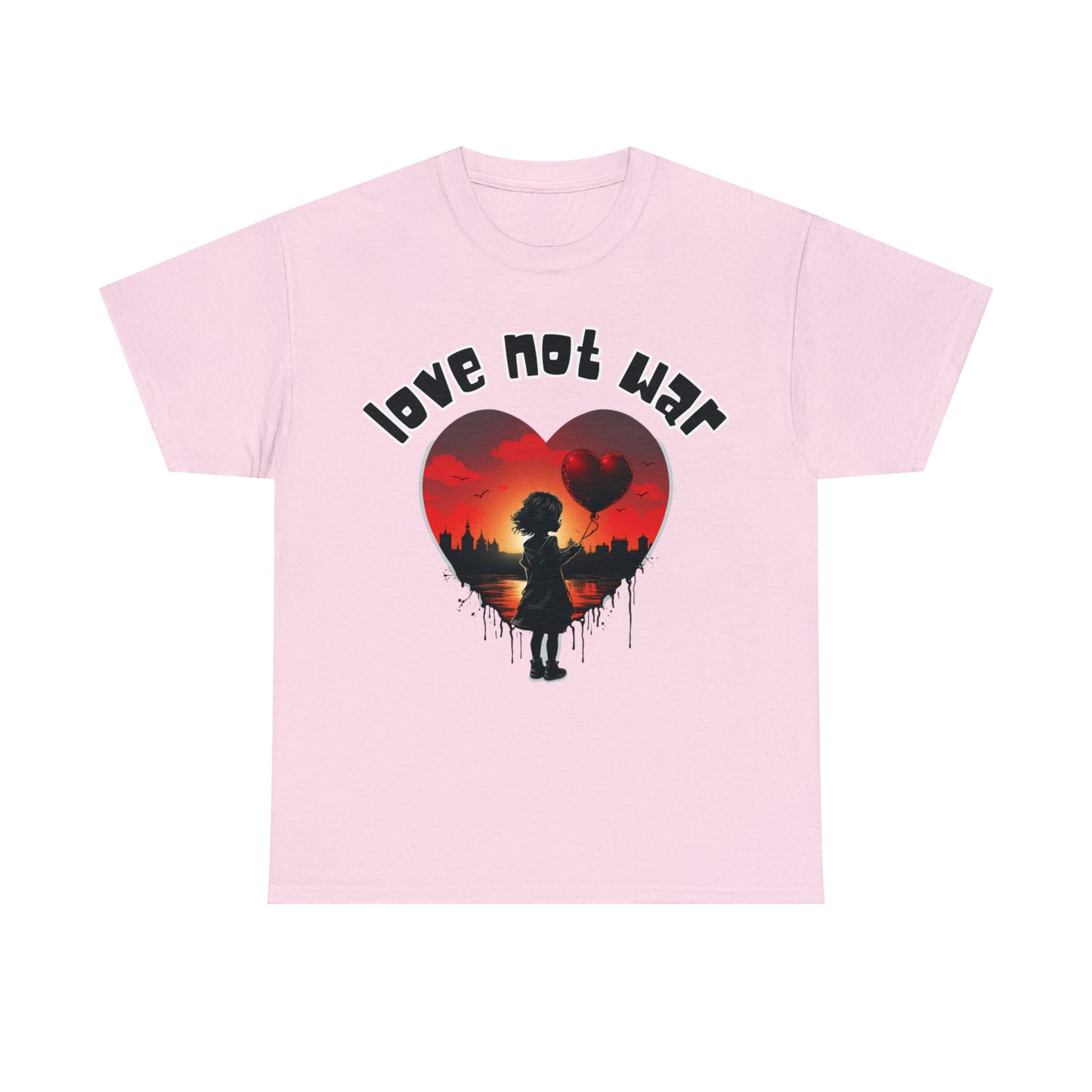 Unisex love not war Heavy Cotton Tee