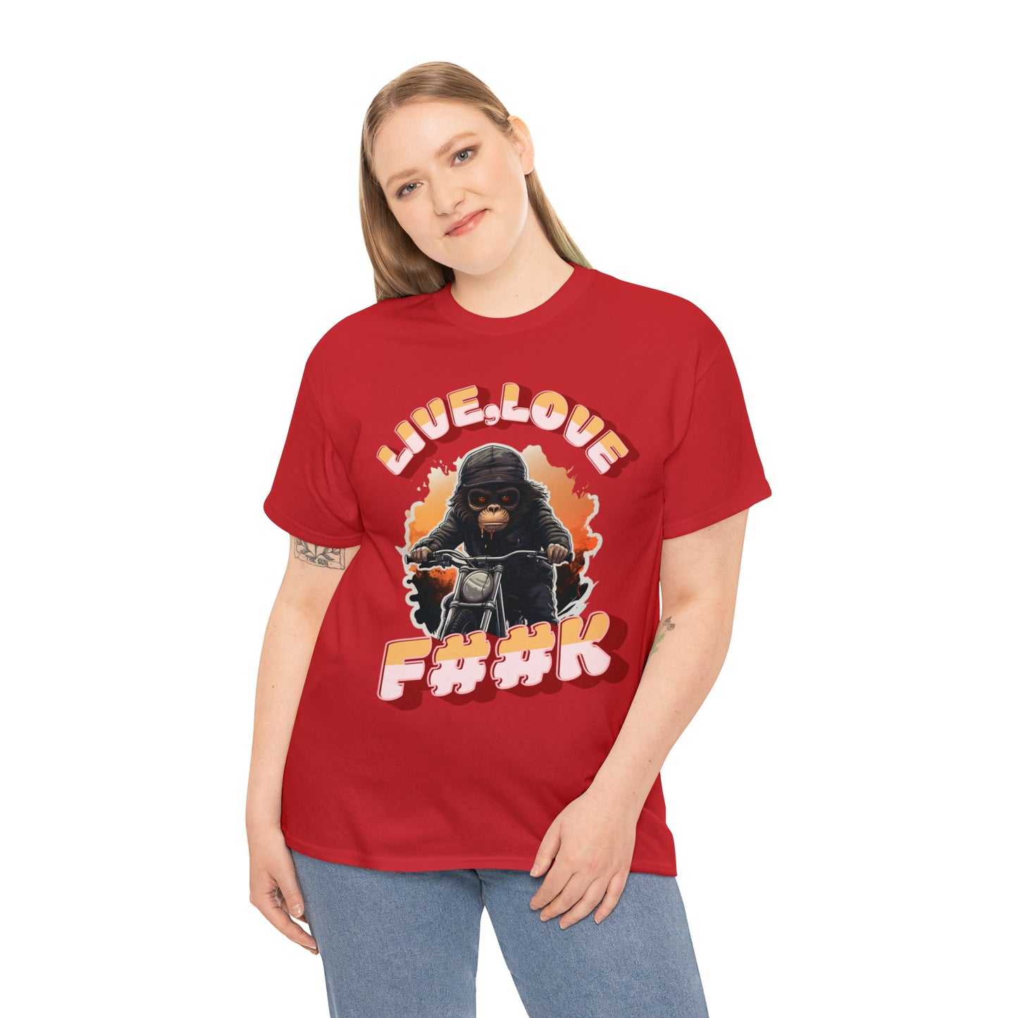 Unisex happy monkey collection Heavy Cotton Tee