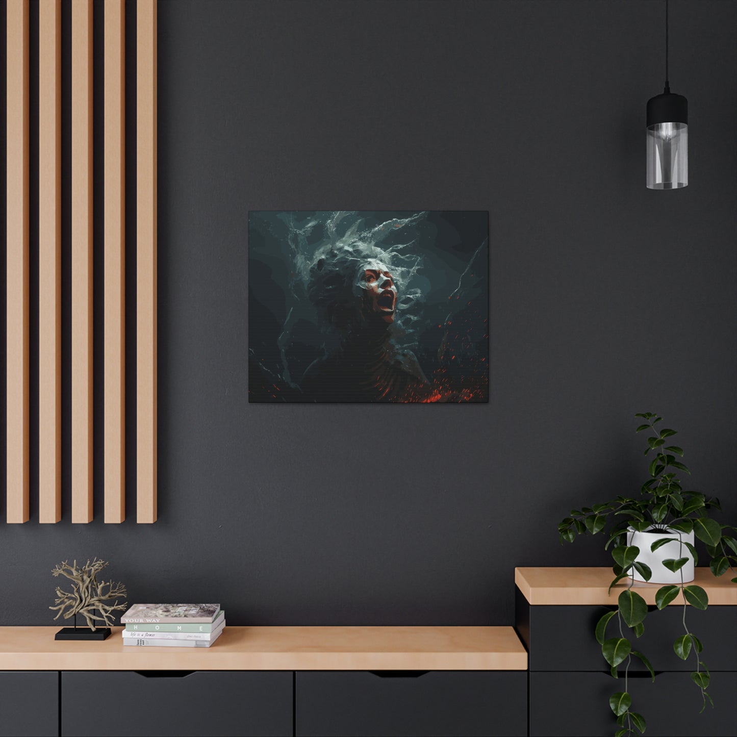 Siren Screams , Canvas Wrap