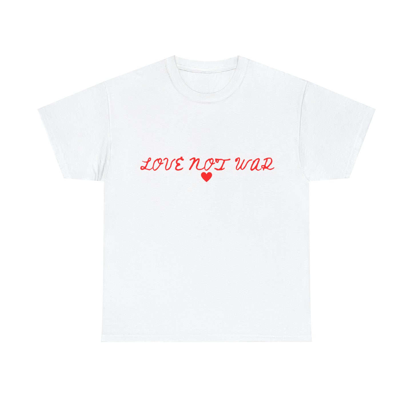 Unisex Love not war collection Heavy Cotton Tee