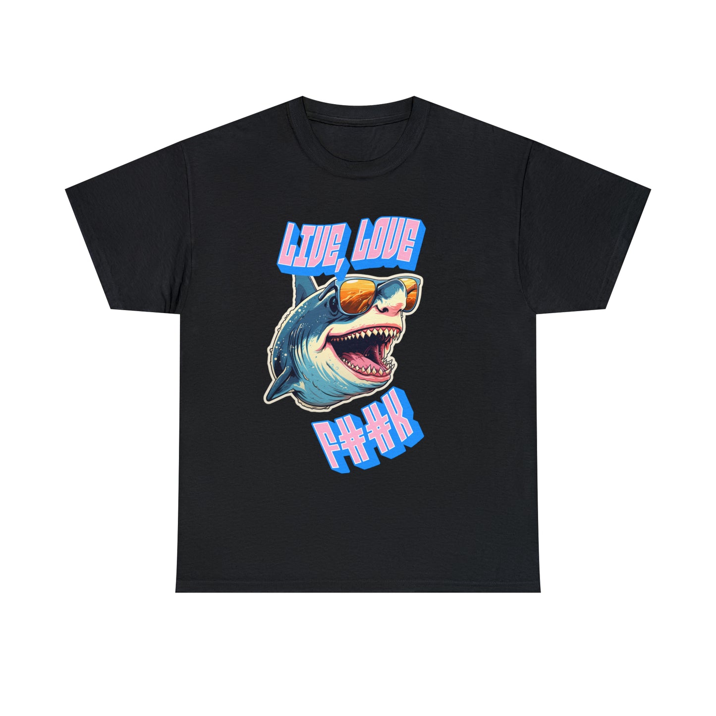 Unisex shark Heavy Cotton Tee