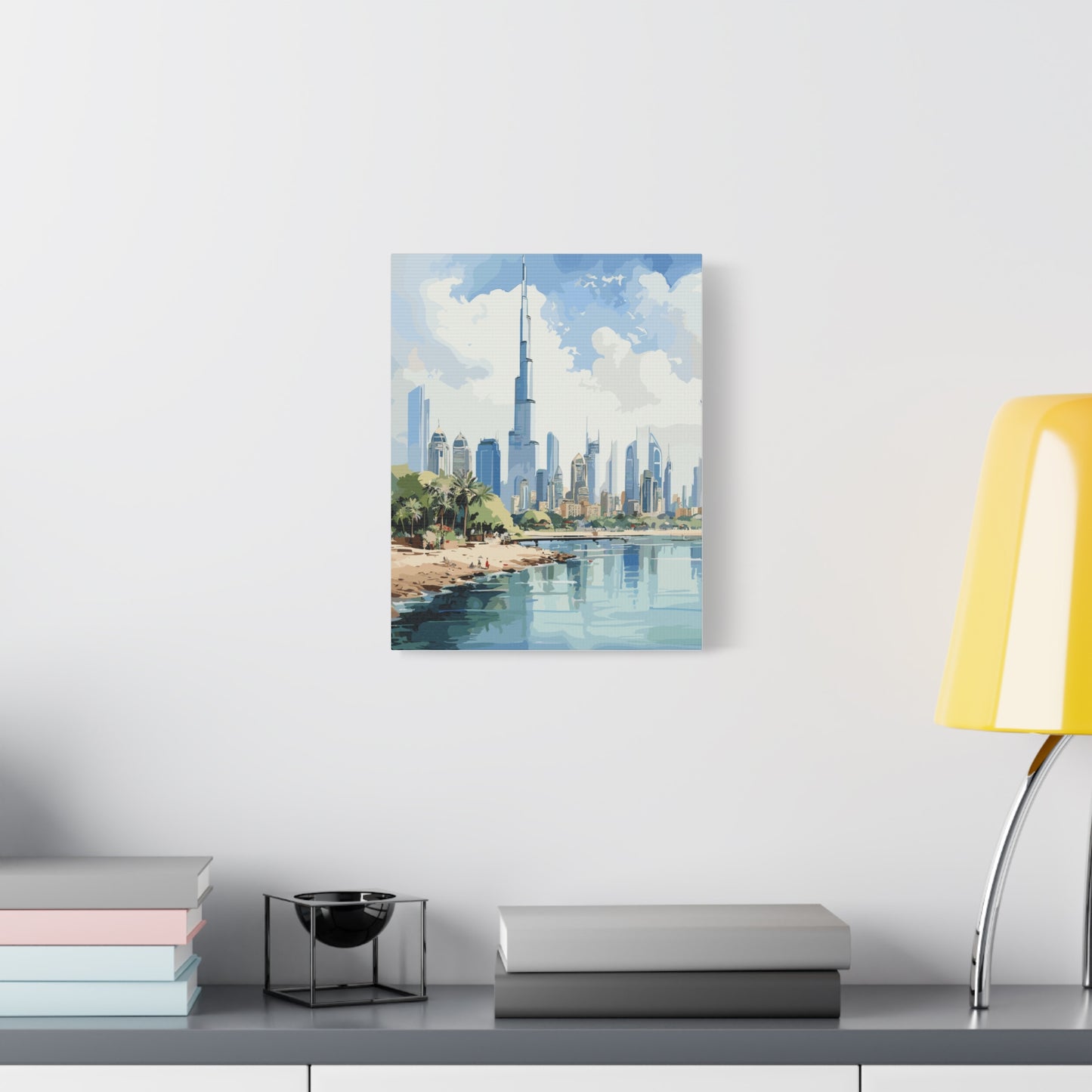 Dubai skyline,Matte Canvas, Stretched, 1.25"