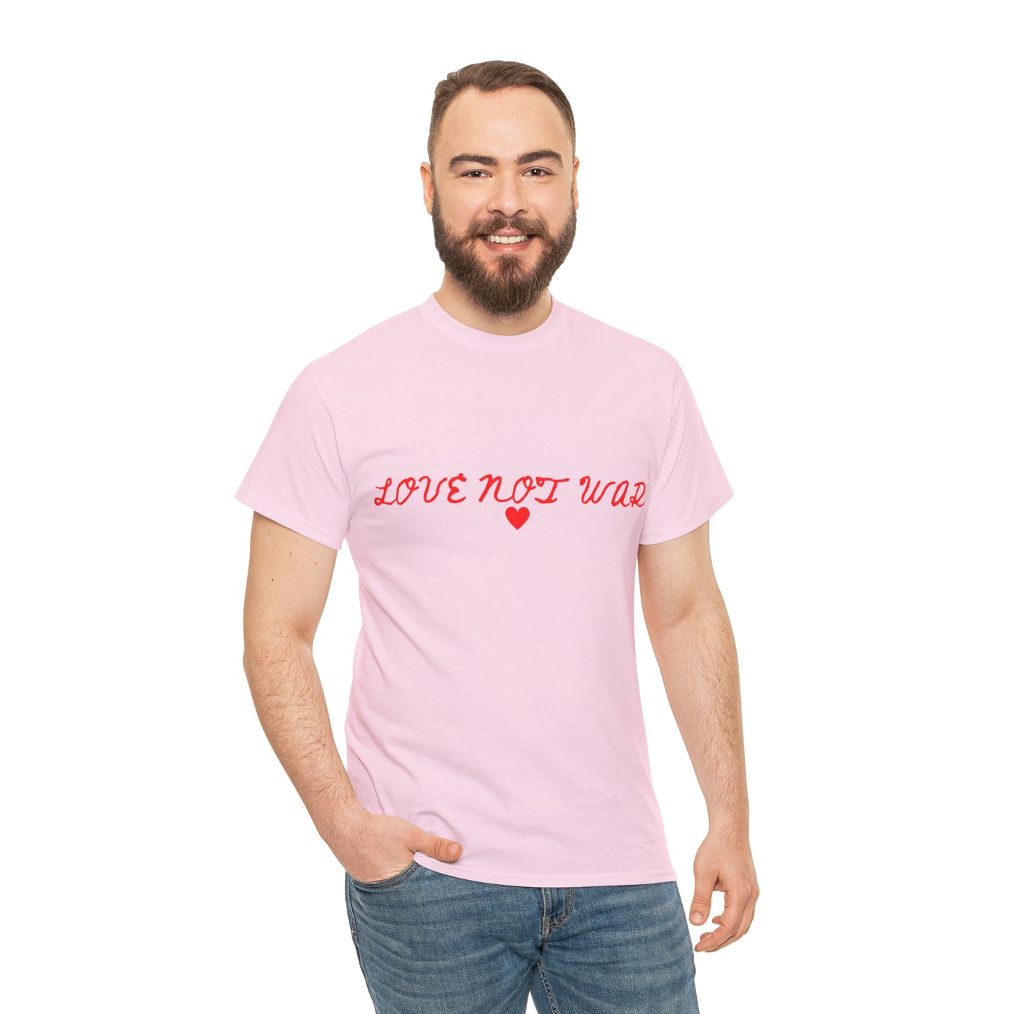 Unisex Love not war collection Heavy Cotton Tee