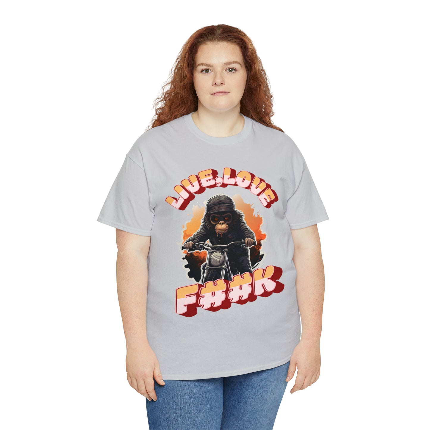 Unisex happy monkey collection Heavy Cotton Tee