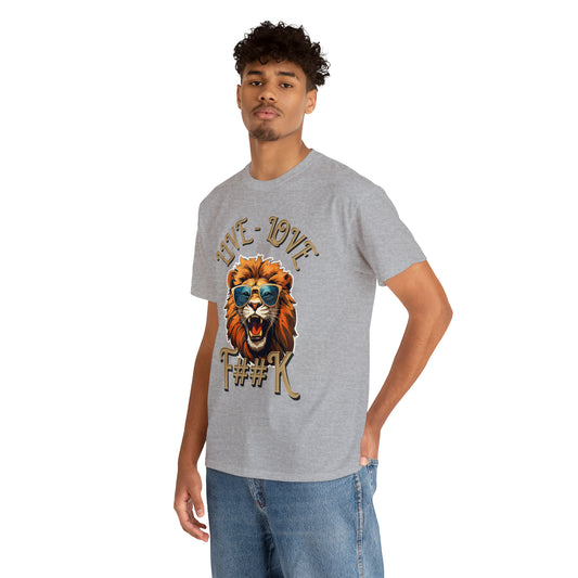 Unisex Lion Heavy Cotton Tee