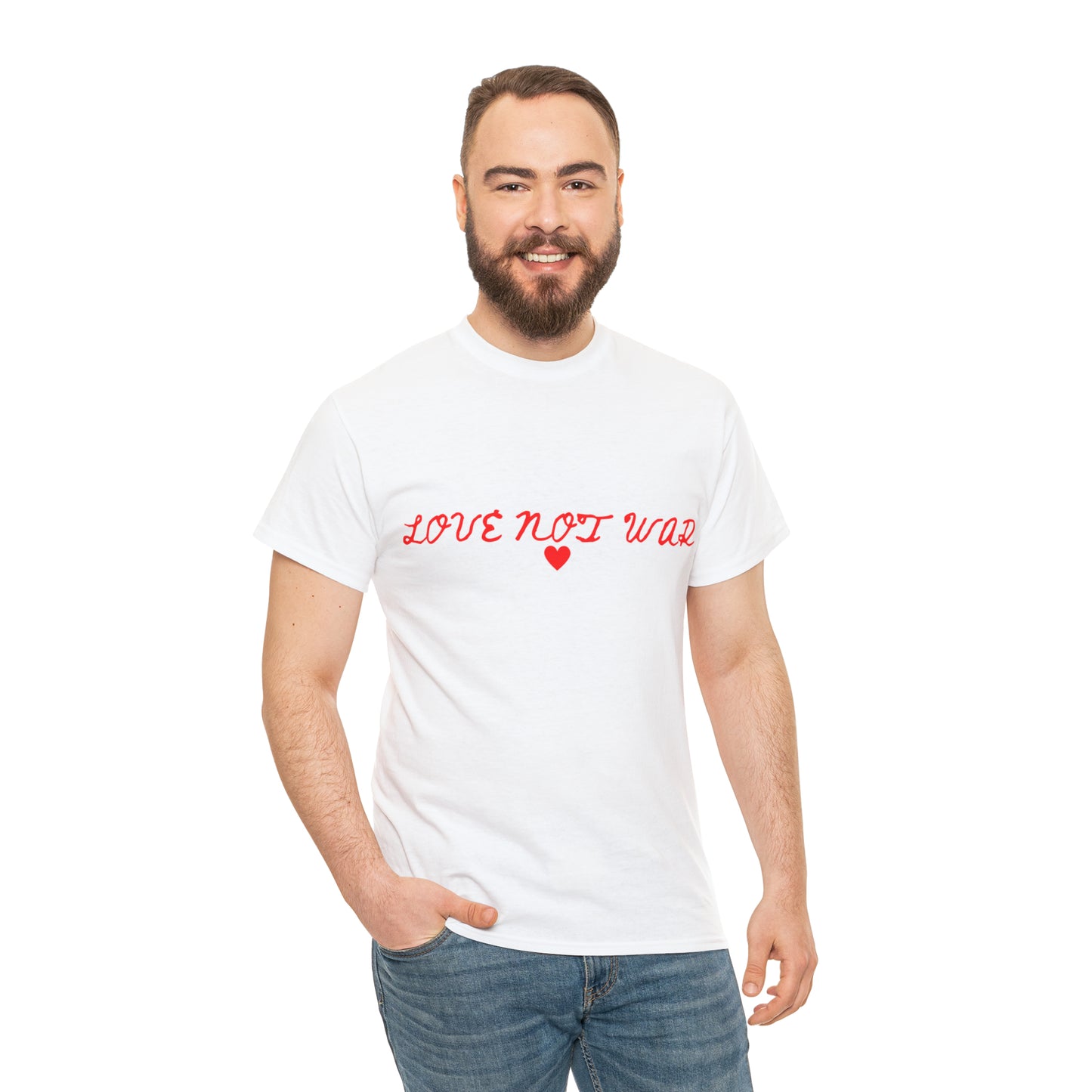 Unisex Love not war collection Heavy Cotton Tee