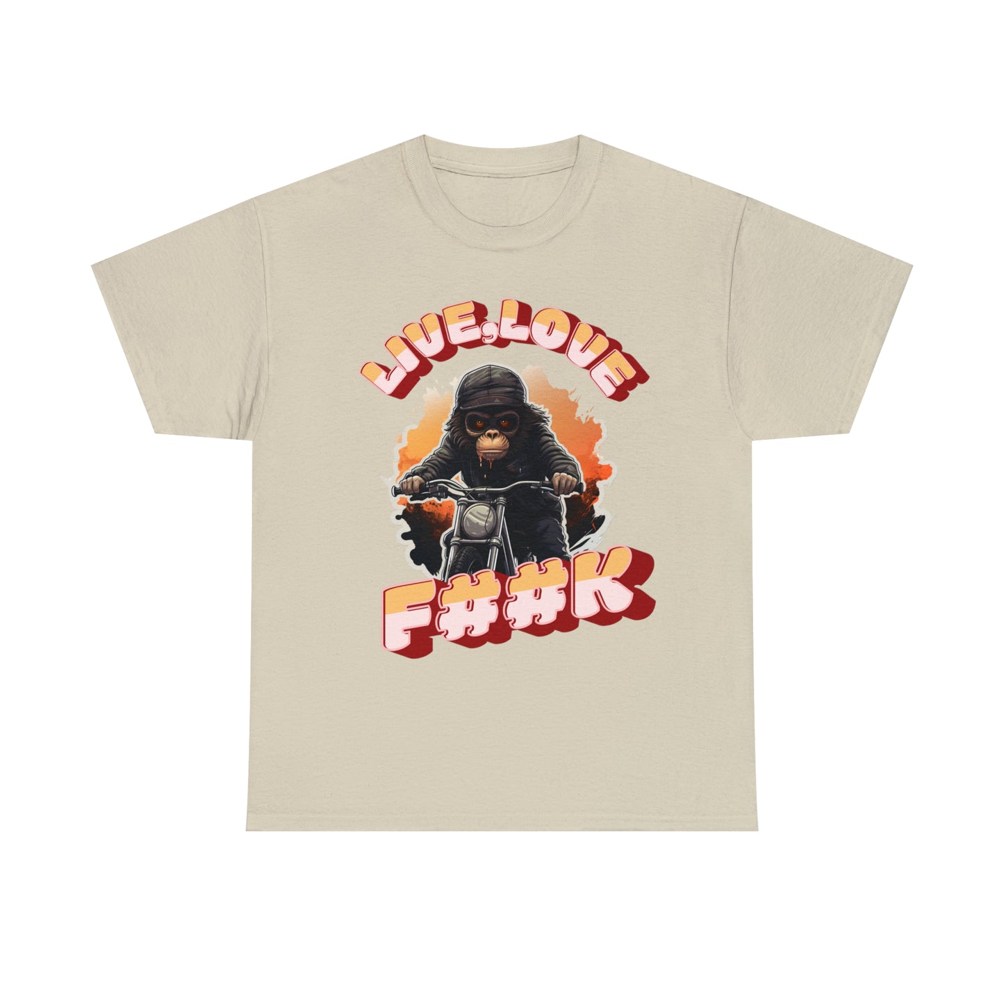 Unisex happy monkey collection Heavy Cotton Tee