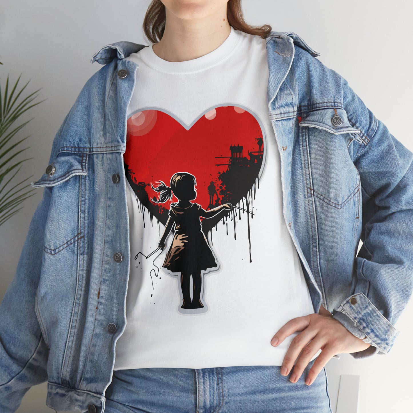 Unisex Love not war collection Heavy Cotton Tee