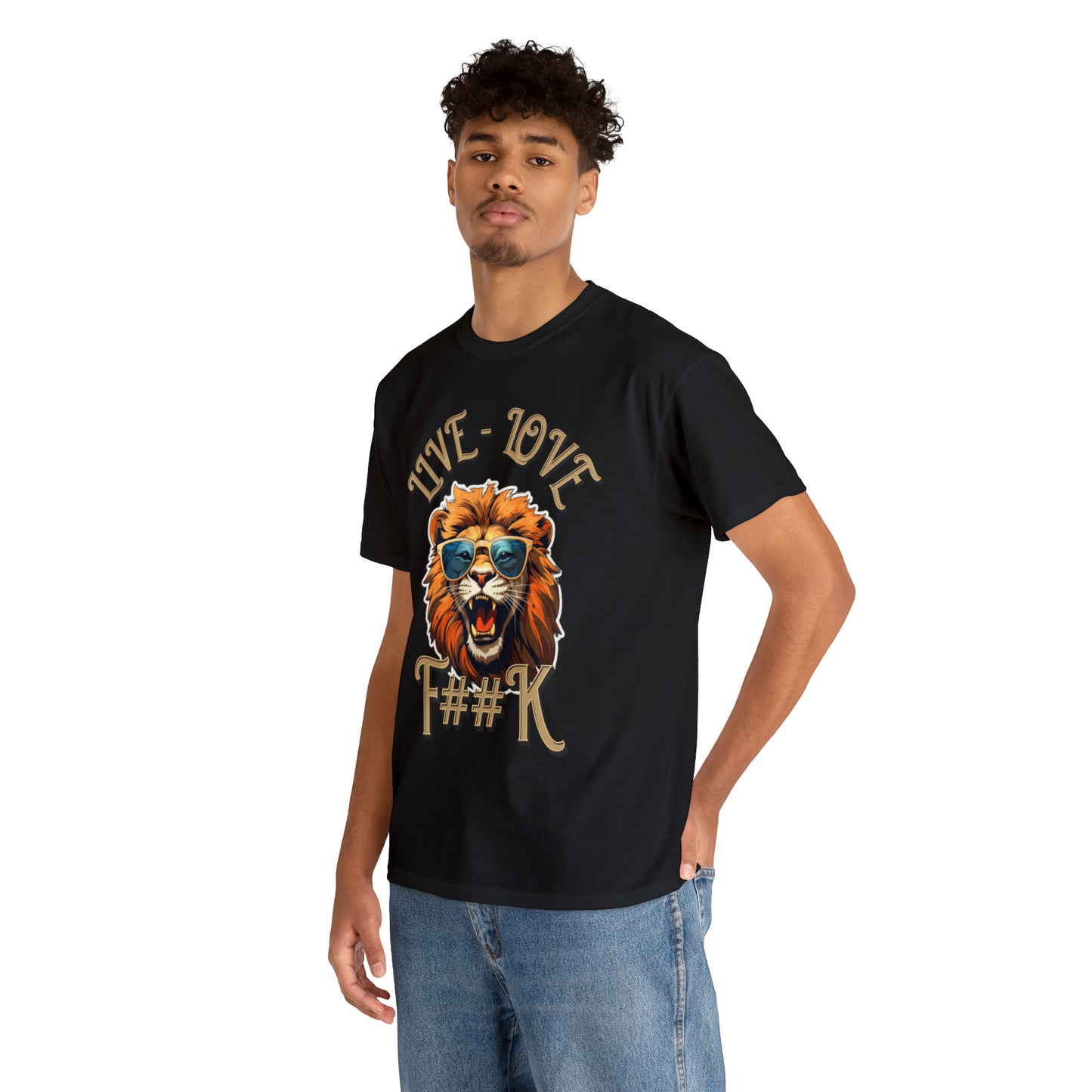 Unisex Lion Heavy Cotton Tee