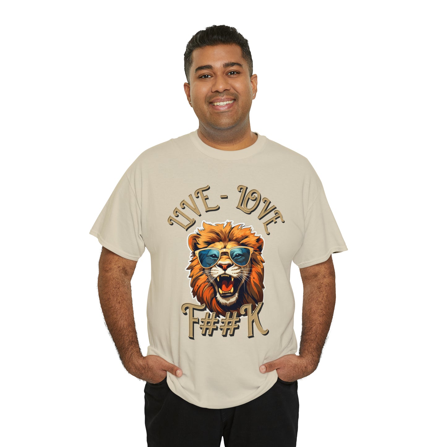 Unisex Lion Heavy Cotton Tee