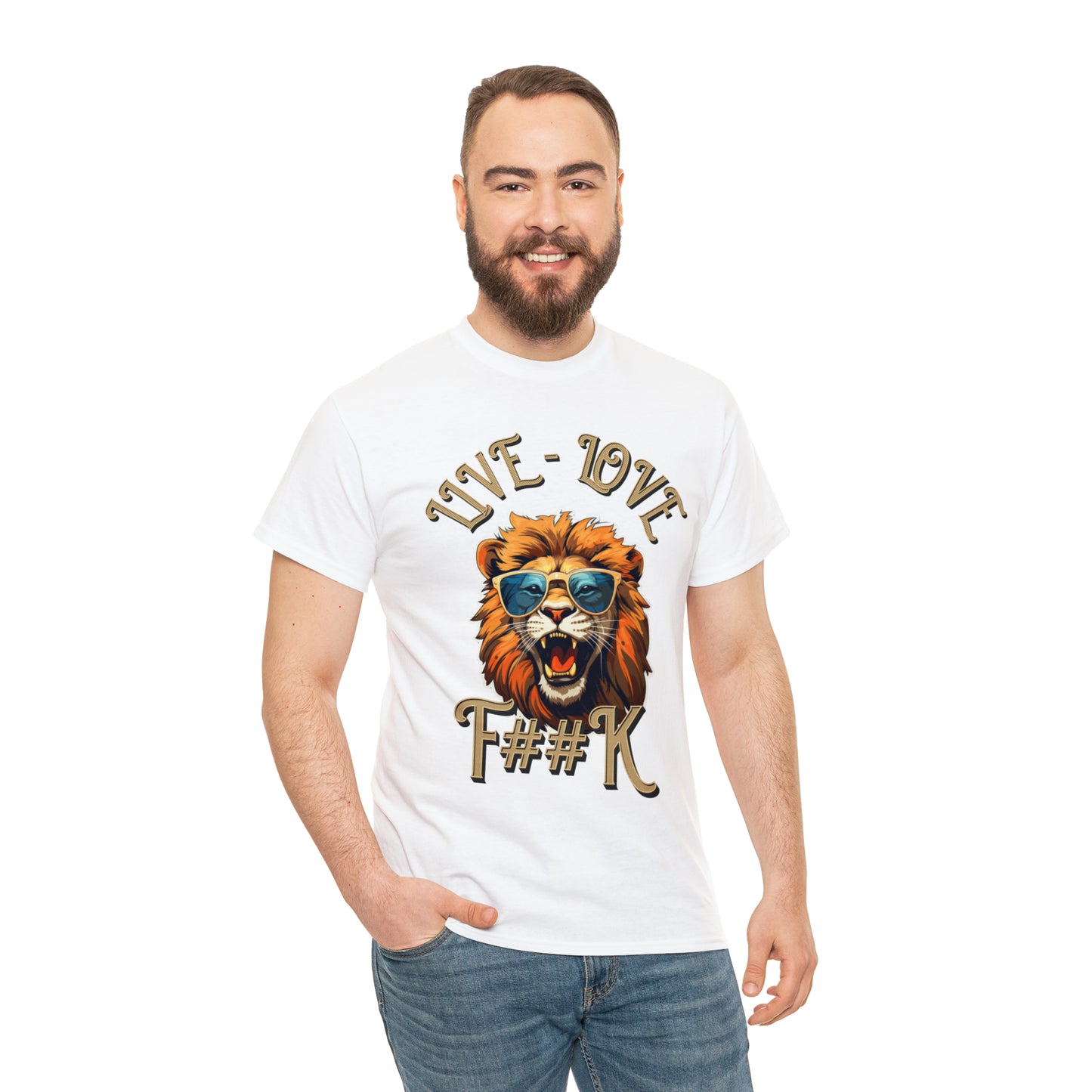 Unisex Lion Heavy Cotton Tee