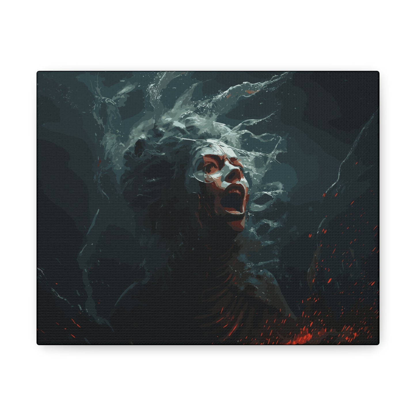 Siren Screams , Canvas Wrap