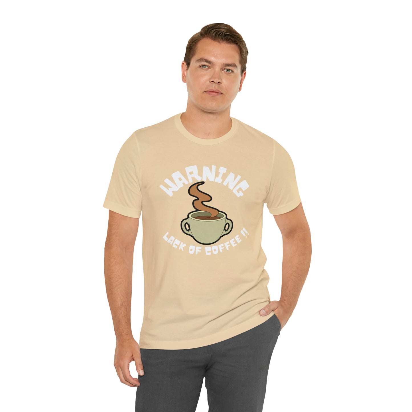 Unisex COFFEE WARNING Jersey Short Sleeve Tee